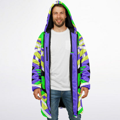 Alien pattern Zipper Cloak