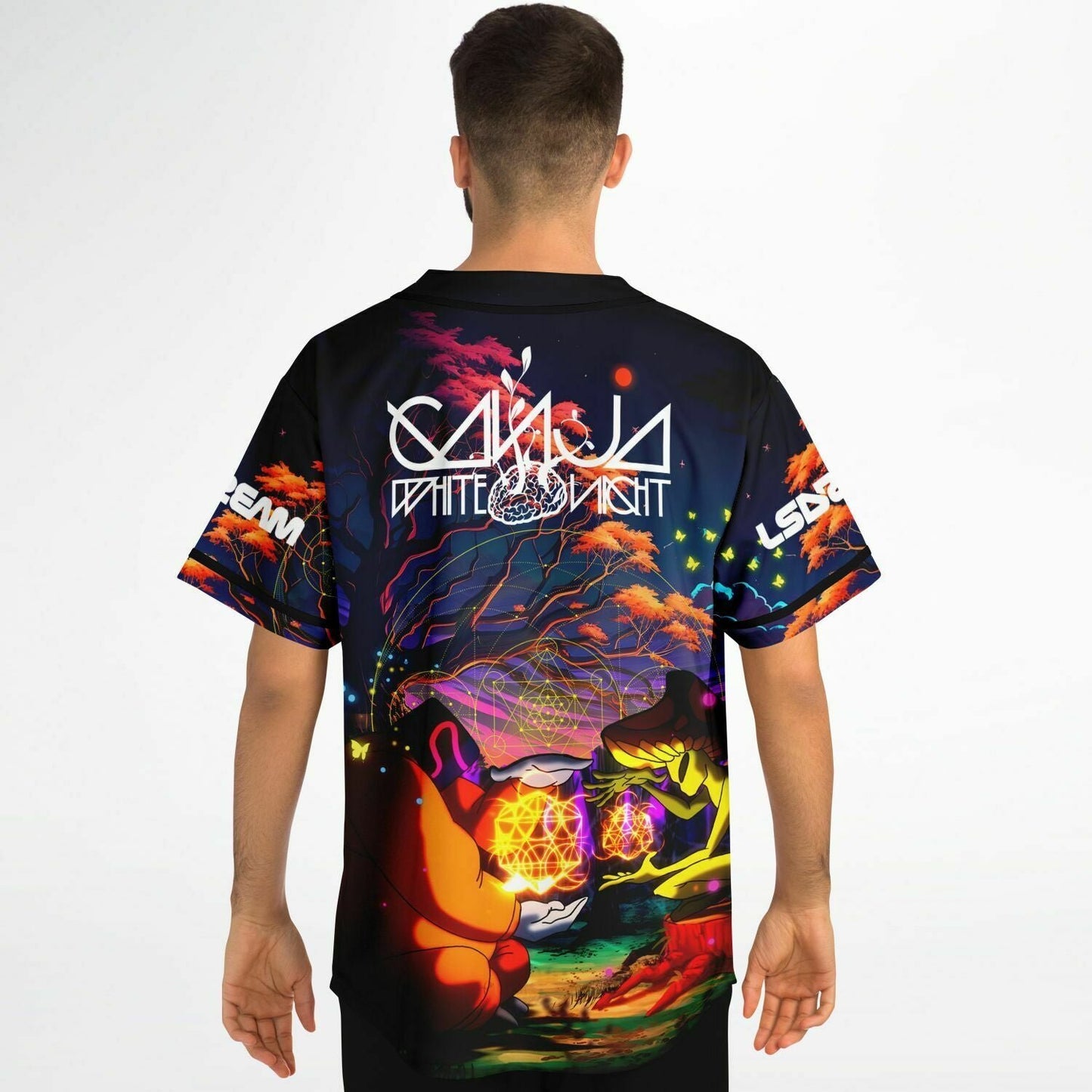 Badman Ganja white night jersey
