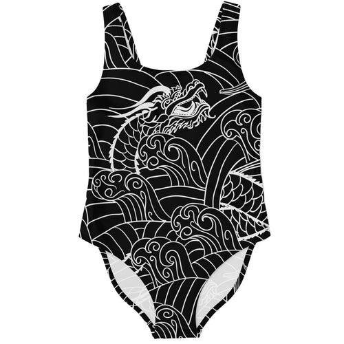 Japanese waves rave bodysuit