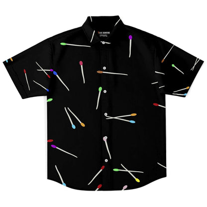 Matches short sleeve button down shirt
