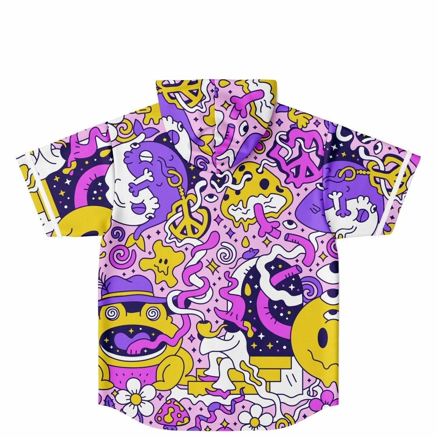 Trippy Hooded Baseball Jersey