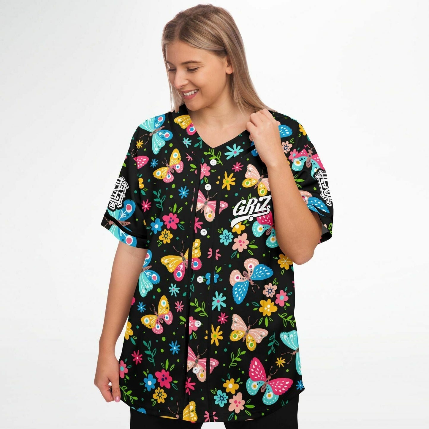 Griz Butterflies baseball jersey
