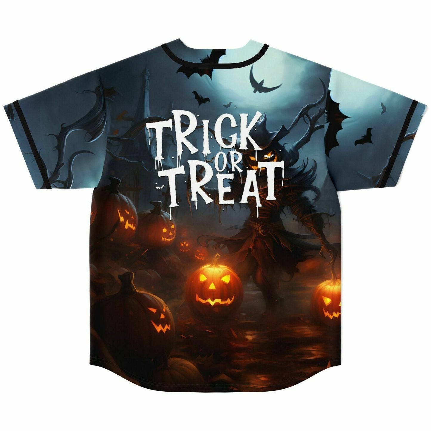 Trick or Treat Halloween Baseball Jersey