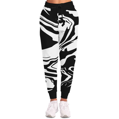 B&W acid trip jogger