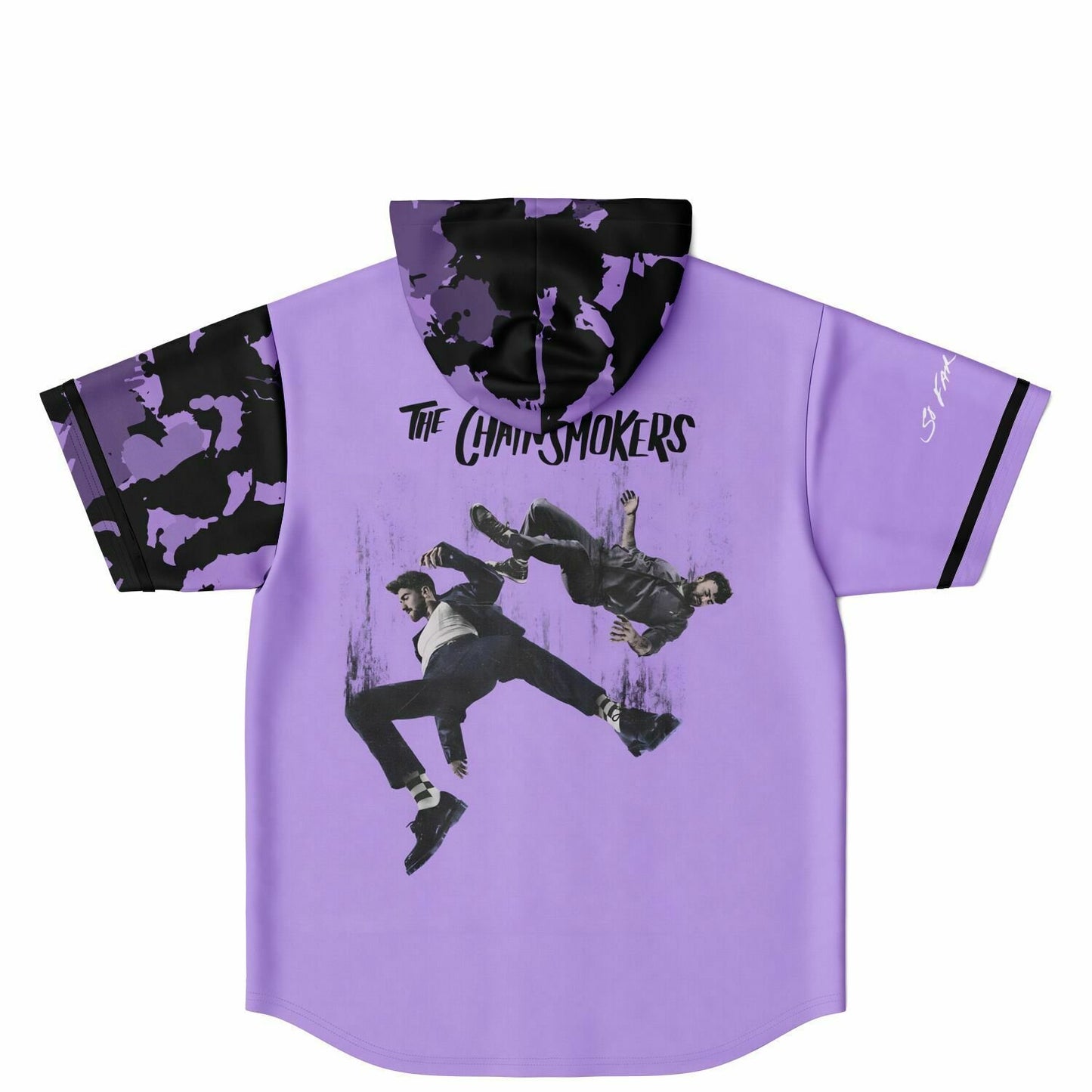 Chain custom Hooded Baseball Jersey