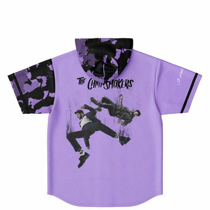 Chain custom Hooded Baseball Jersey