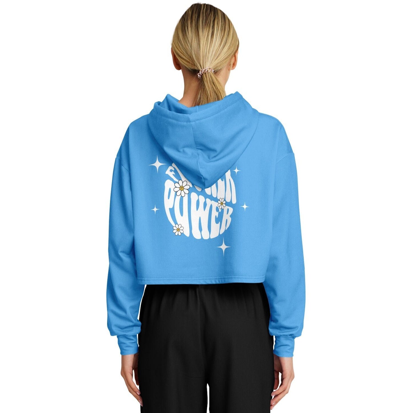 Flower power Cropped Hoodie