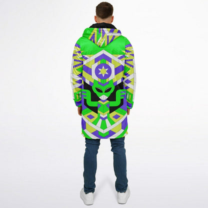 Alien pattern Zipper Cloak
