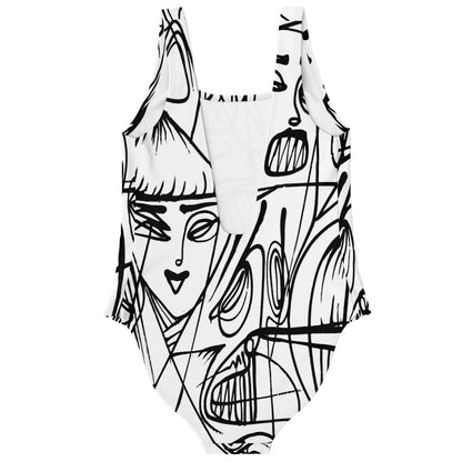 Women Face rave bodysuit