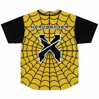 Gold Spider-man baseball jersey
