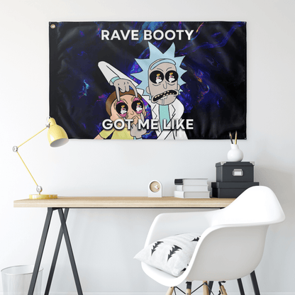 Rick and morty BOOTY GOT ME LIKE FLAG