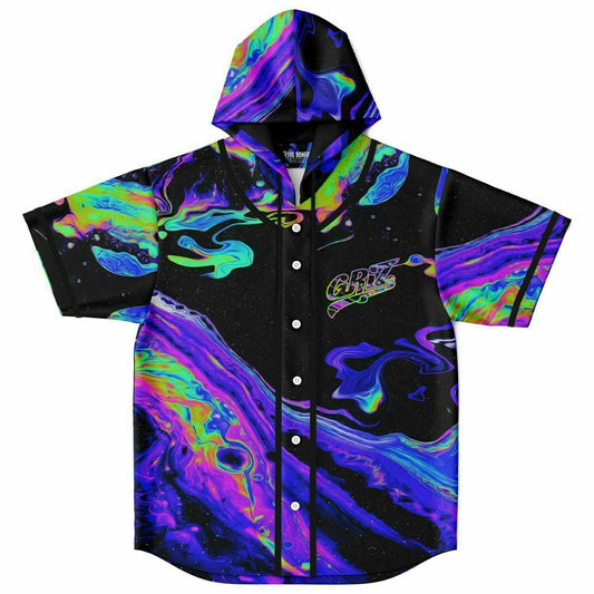 Griz Hooded baseball jersey with hood