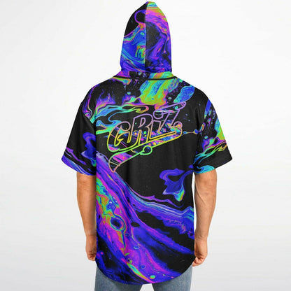 Griz Hooded baseball jersey with hood