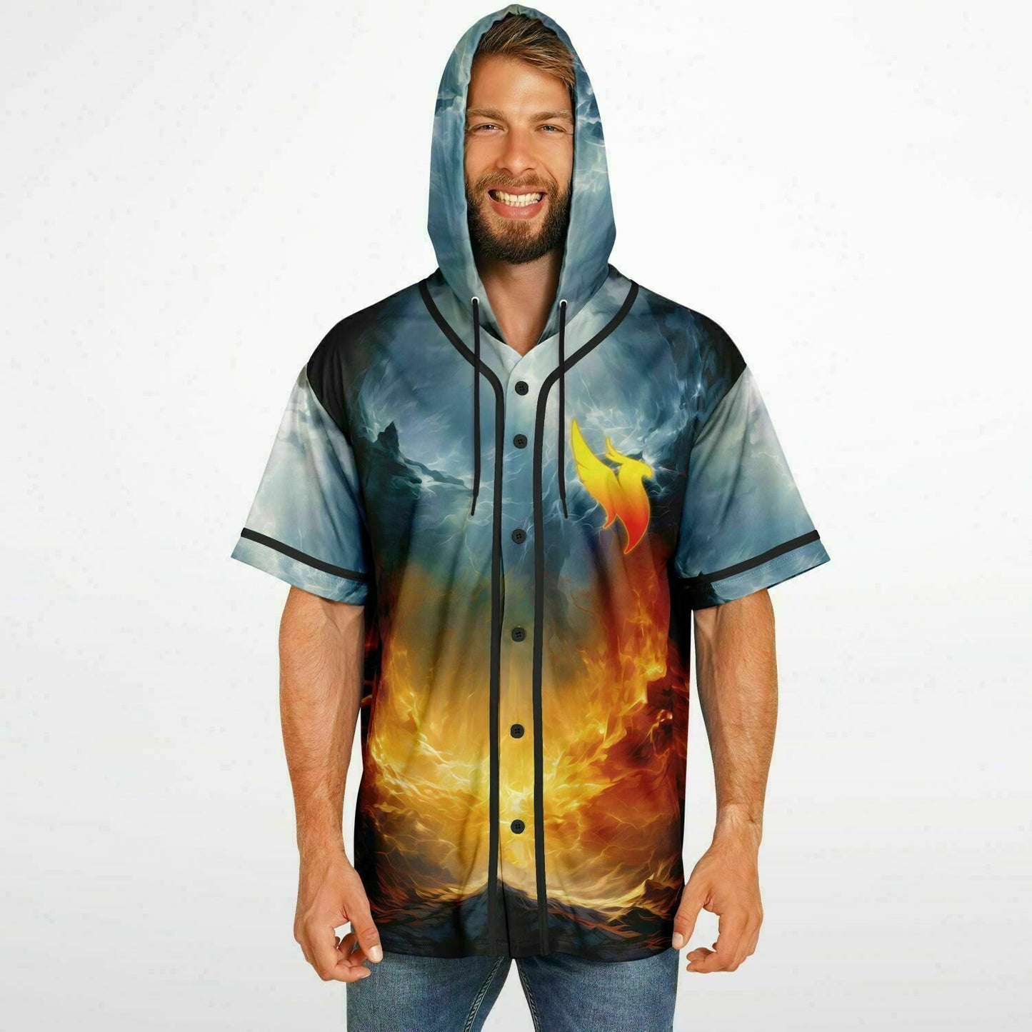 Morgan custom Hooded Baseball Jersey