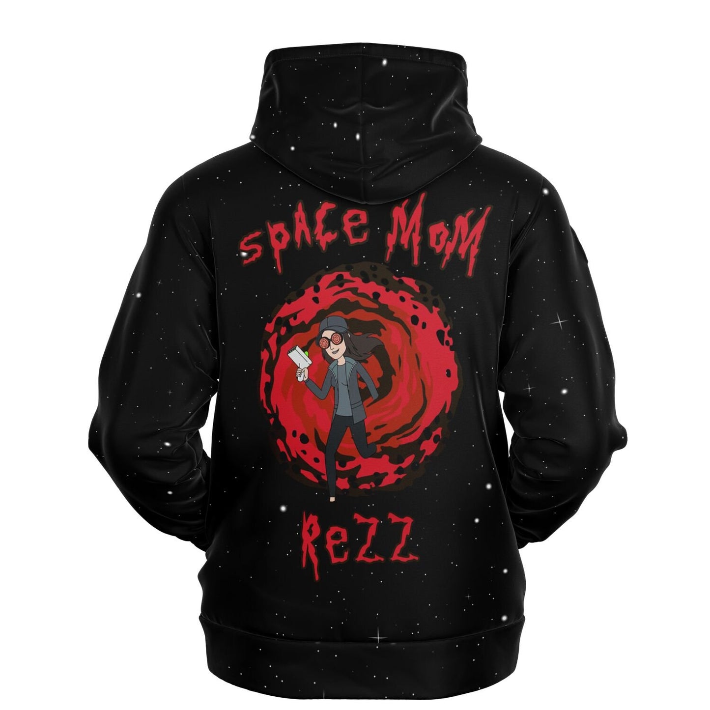 REZZ SPACE MOM RICK AND MORTY HOODIE