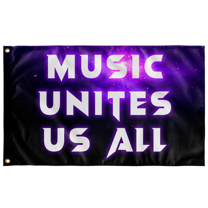 Music unites us all Flag