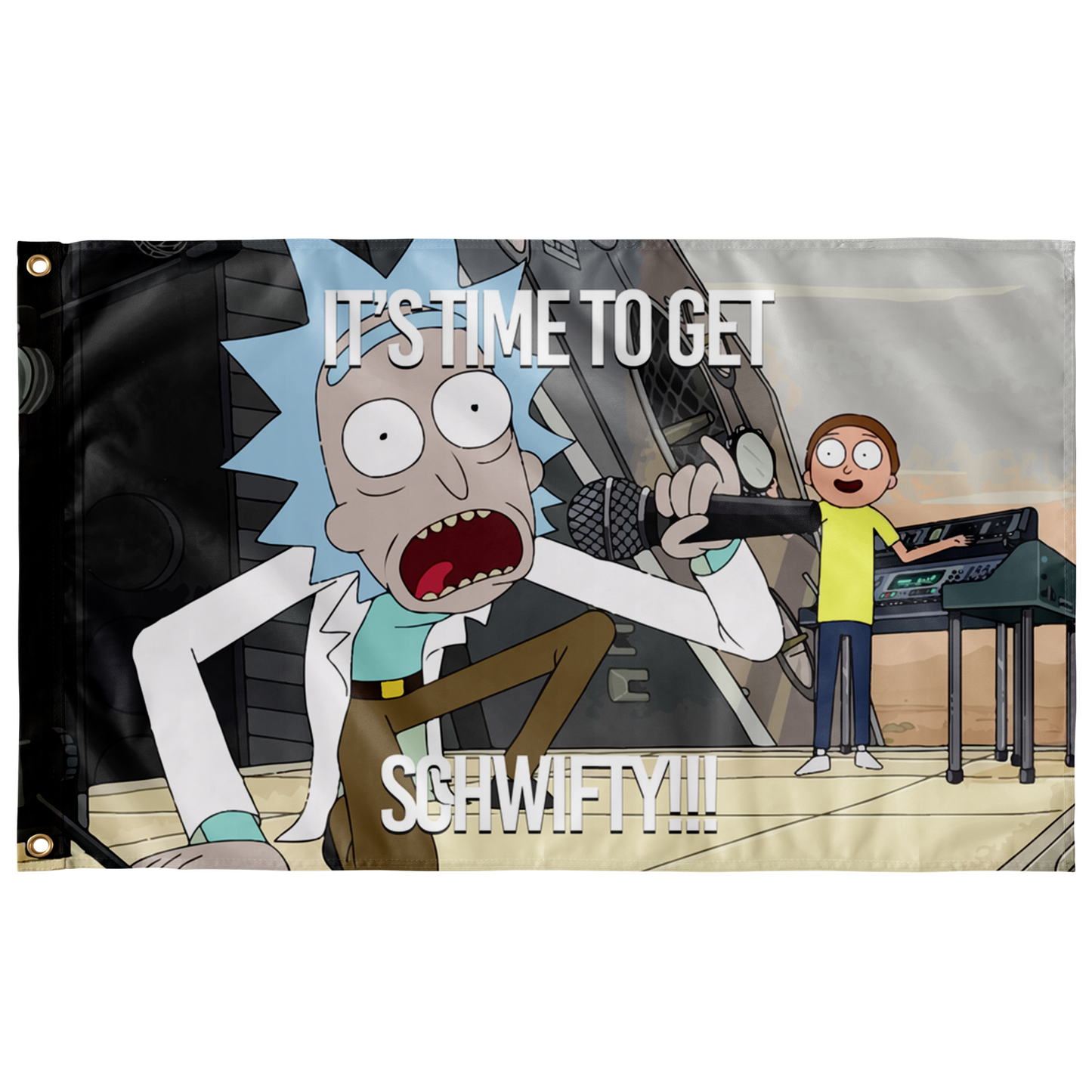 Rick and Morty it’s time to get schwifty flag