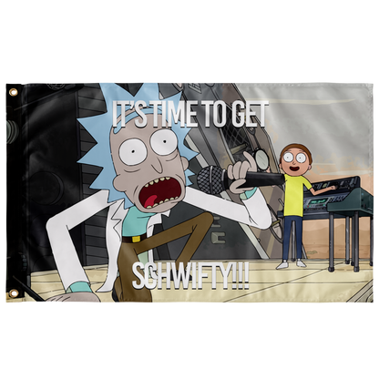 Rick and Morty it’s time to get schwifty flag