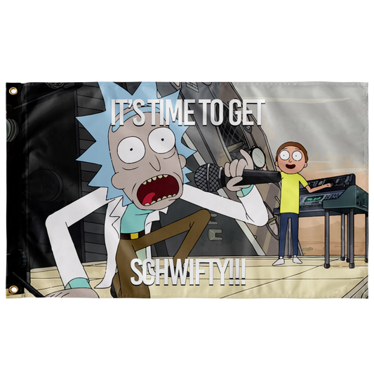 Rick and Morty it’s time to get schwifty flag