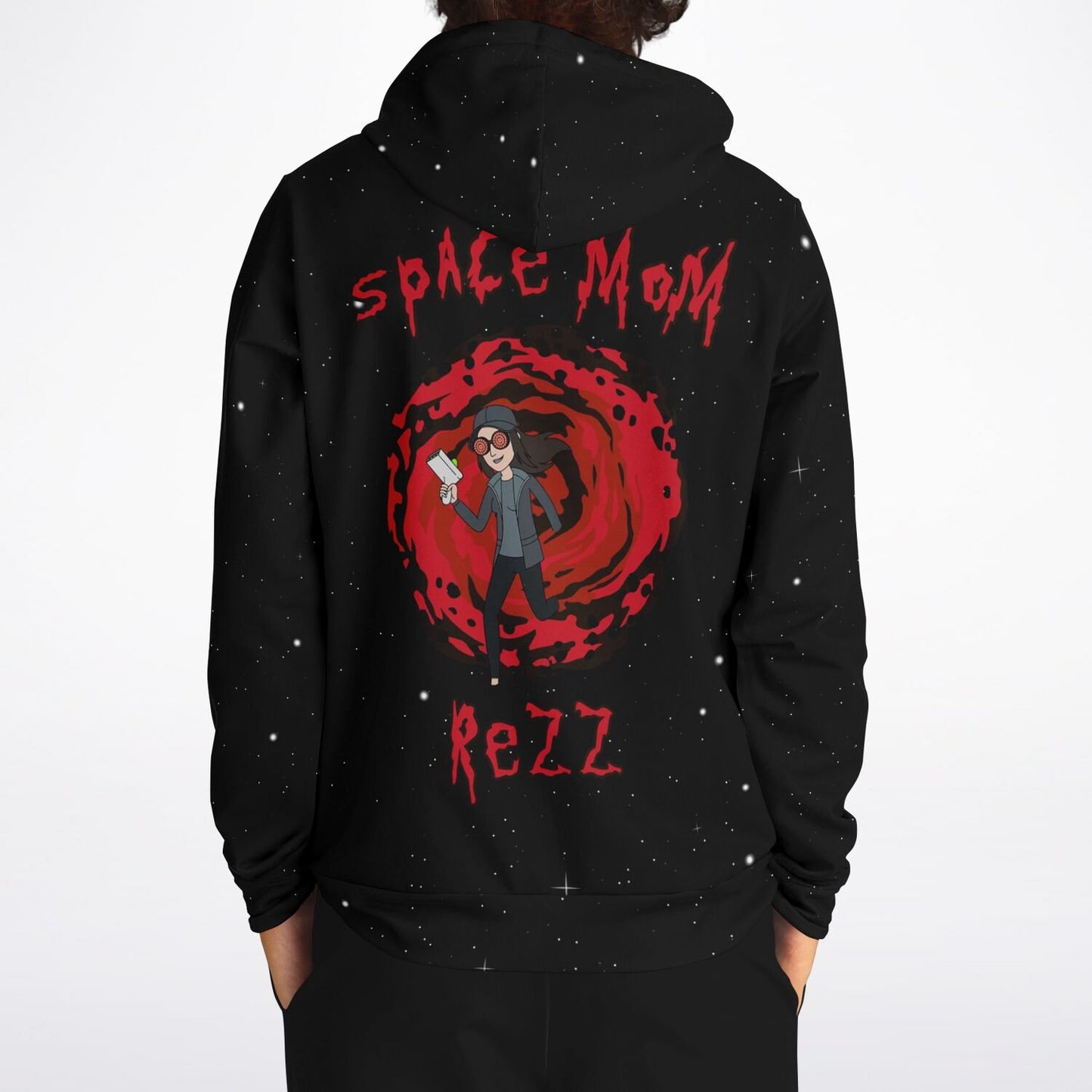 REZZ SPACE MOM RICK AND MORTY HOODIE