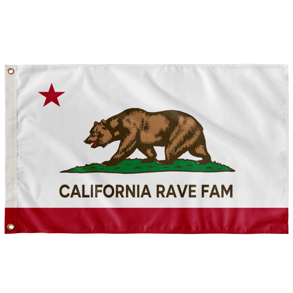 CALIFORNIA RAVE FAM FLAG