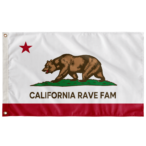 CALIFORNIA RAVE FAM FLAG