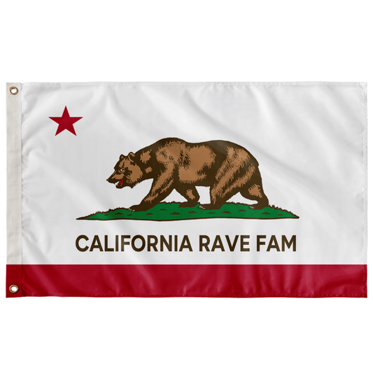CALIFORNIA RAVE FAM FLAG